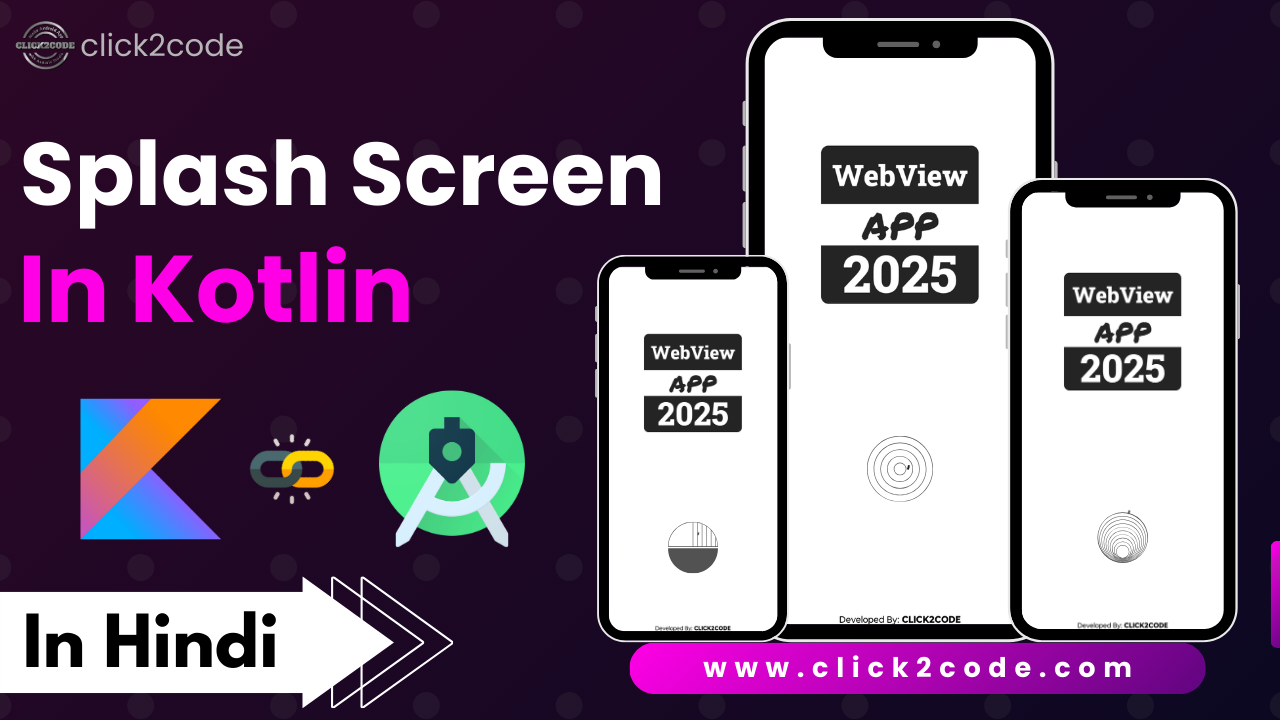 Create a Splash Screen in Android Studio in Kotlin.